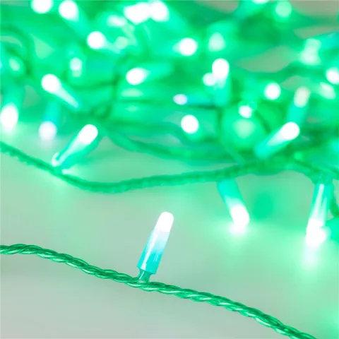 Светодиодная гирлянда Ardecoled ARD-STRING-CLASSIC-10000-GREEN-100LED-MILK-FLASH Green (230V, 7W)