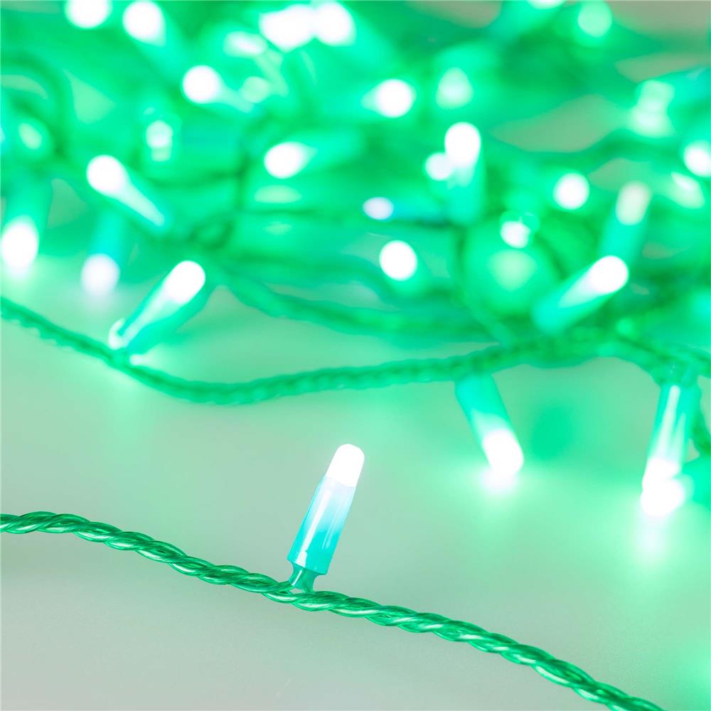 Светодиодная гирлянда Ardecoled ARD-STRING-CLASSIC-10000-GREEN-100LED-MILK-FLASH Green (230V, 7W)