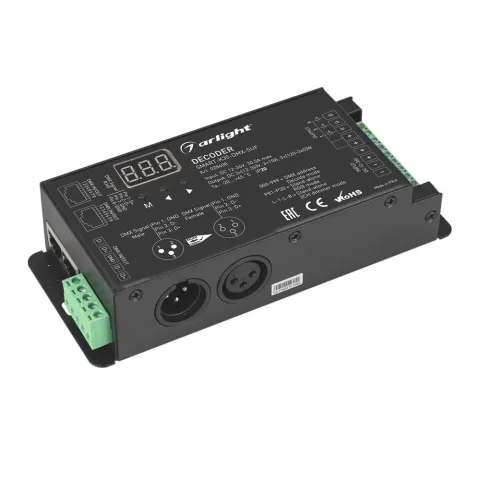 Декодер Arlight SMART-K35-DMX-SUF (12-36V, 3x10A, XLR3)