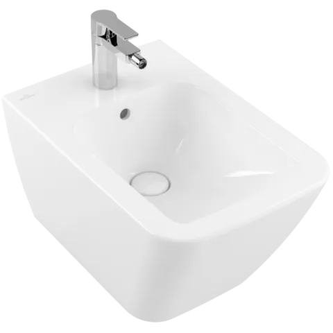Биде Villeroy & Boch Finion подвесное, альпийский белый CeramicPlus