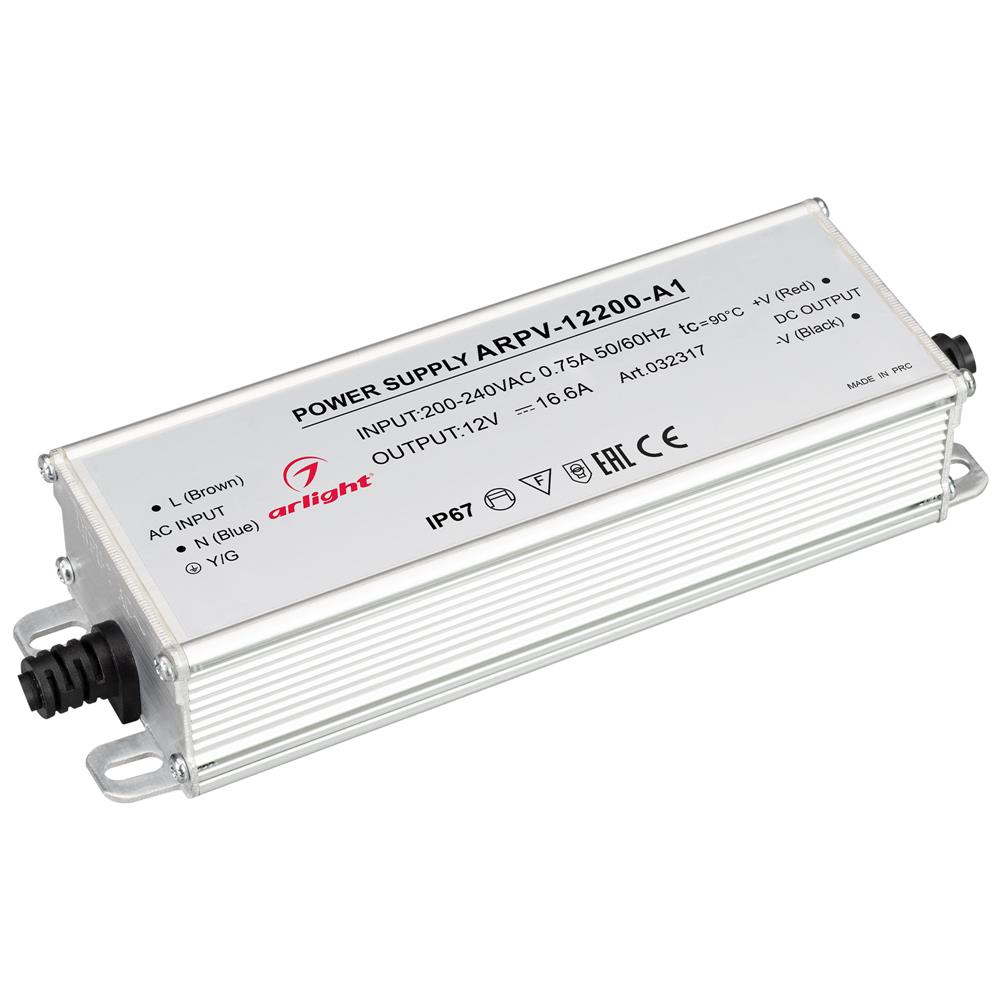 Блок питания Arlight ARPV-12200-A1 (12V, 16.6A, 200W)