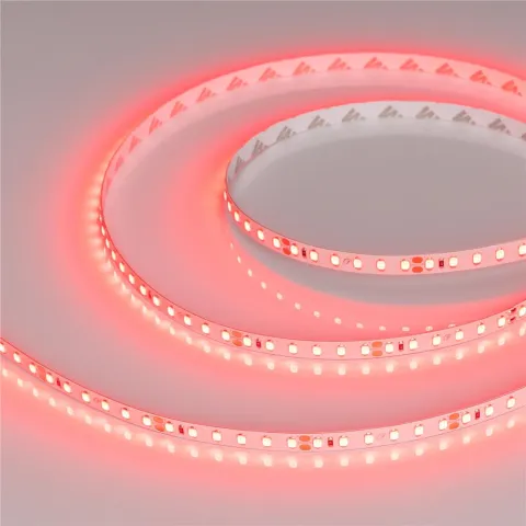 Светодиодная лента Arlight RT-A120-8mm 24V Red (9.6 W/m, IP20, 2835, 5m)