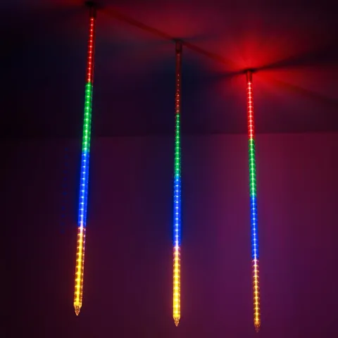 Светодиодная гирлянда Ardecoled ARD-ICEFALL-CLASSIC-D23-1000-CLEAR-96LED-LIVE RGB (230V, 1.5W)