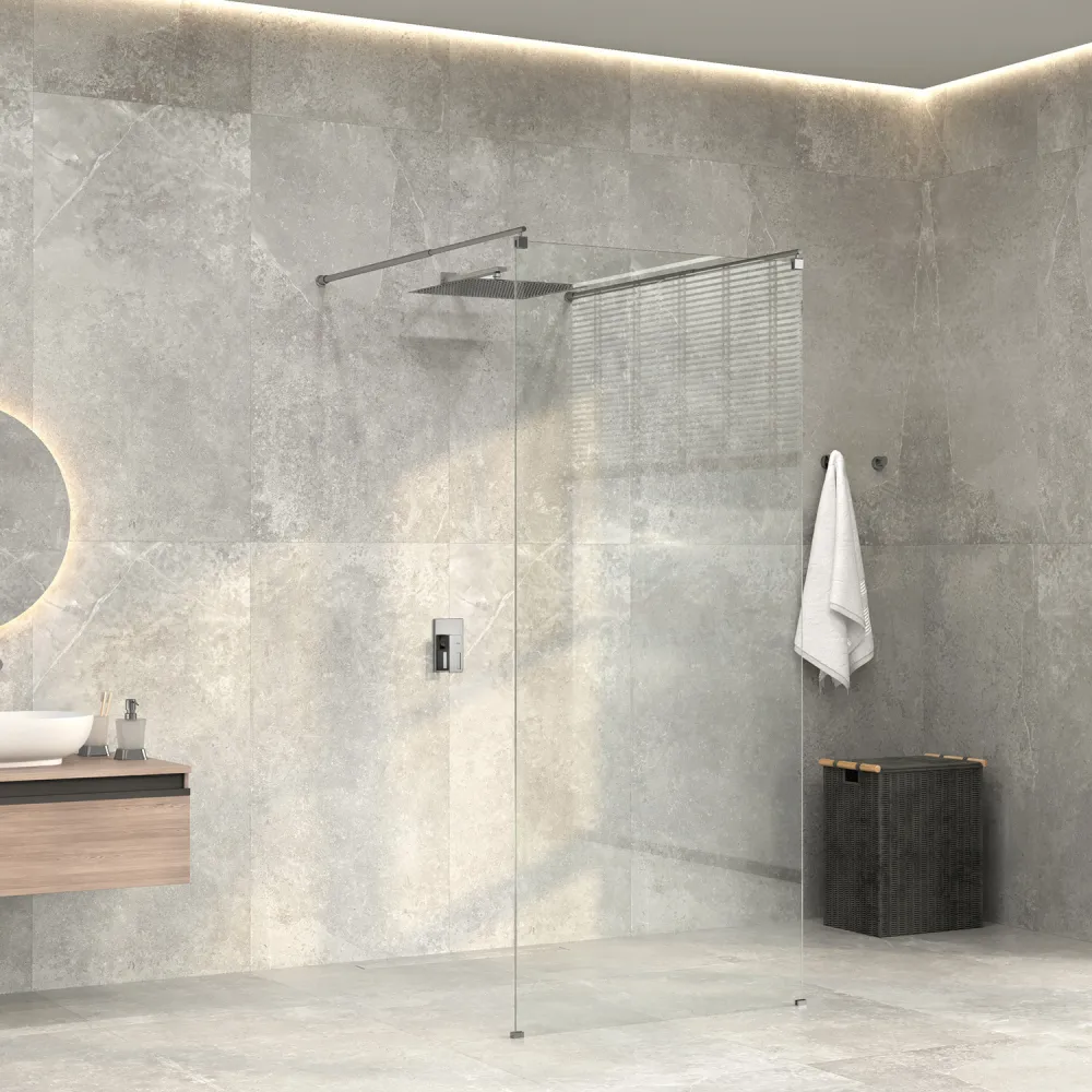 Душевая перегородка WasserKRAFT Vechte 60W39, хром