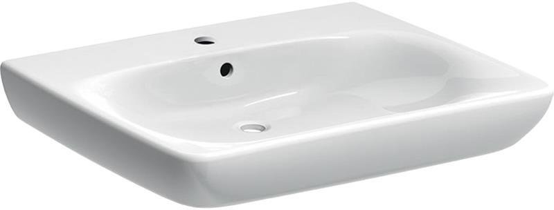 Раковина Geberit Renova Nr.1 Comfort подходит для инвалидов на колясках 65х55, белый
