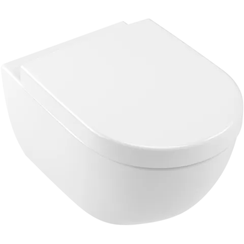 Унитаз с вертикальным смывом Villeroy & Boch Subway 2.0, настенный, альпийский белый