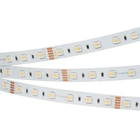 Светодиодная лента Arlight RT-B60-12mm 24V RGBW-White-4-in-1 (19.2 W/m, IP20, 5060, 5m)