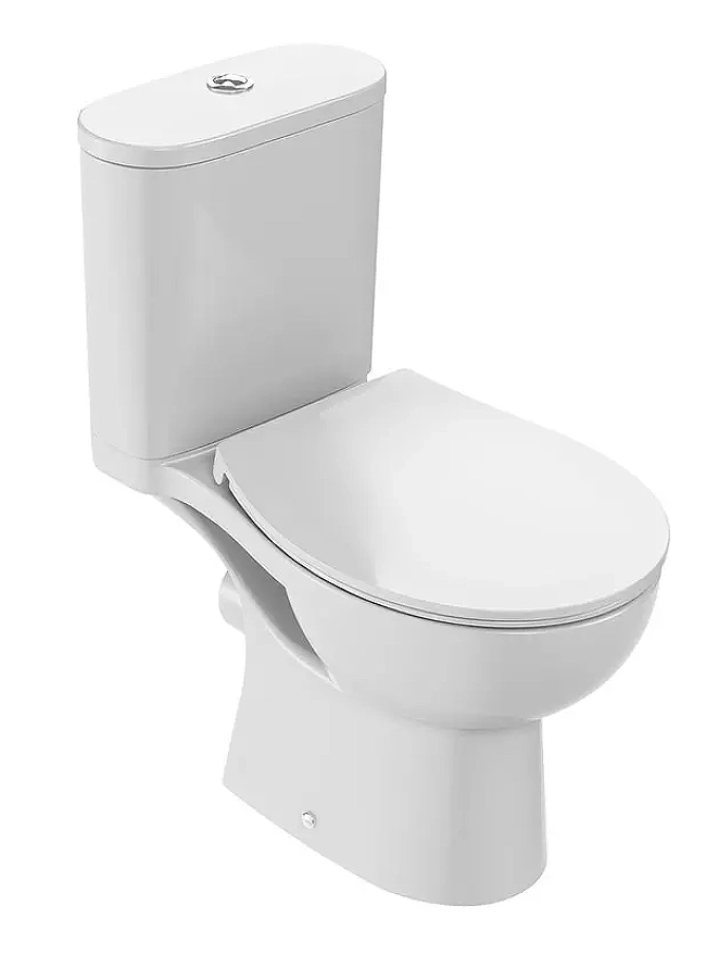 Комплект унитаза с бачком и тонким сиденьем Jacob Delafon LOUIS E33145, белый