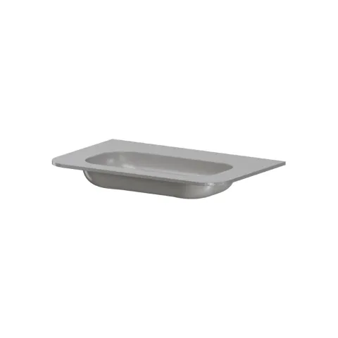 Раковина моноблок ArmadiArt VOI 80см STONE FINISH LUNA