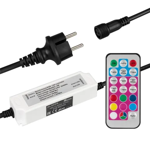 Контроллер Ardecoled ARD-CLASSIC-SYNC-RGB-4000LED Black (230V, 370W, RF ПДУ)