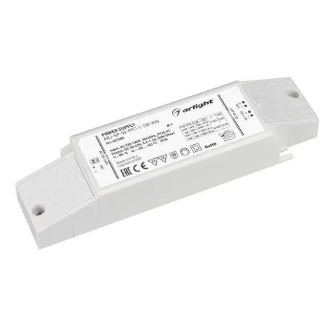 Блок питания Arlight ARJ-SP-50-PFC-1-10V-INS (50W, 900-1200mA)