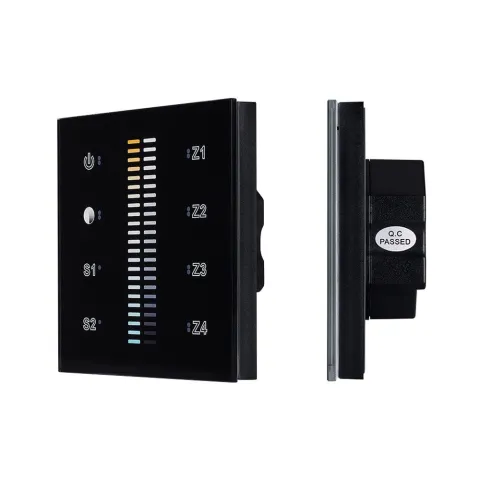 Панель Arlight Sens SR-2830B-AC-RF-IN Black (220V,MIX+DIM,4зоны)