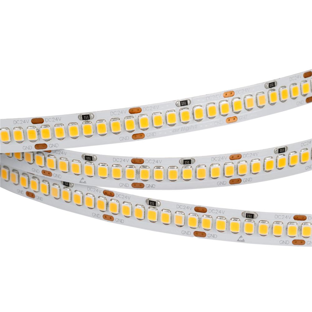 Светодиодная лента Arlight RT 2-5000 24V White5500 10mm (2835, 252 LED/m, LUX)