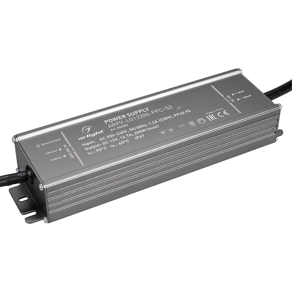 Блок питания Arlight ARPV-LG12200-PFC-S2 (12V, 16.7A, 200W)