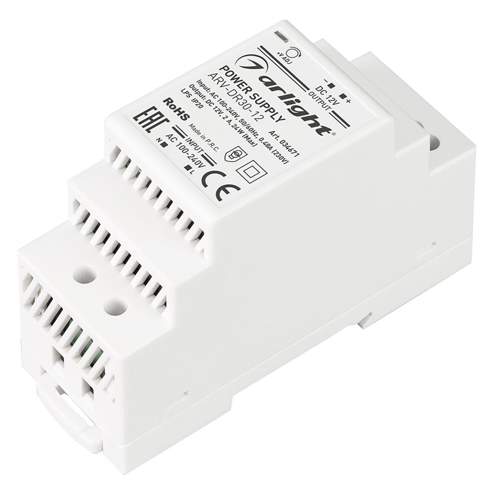 Блок питания Arlight ARV-DR30-12 (12V, 2A, 24W)