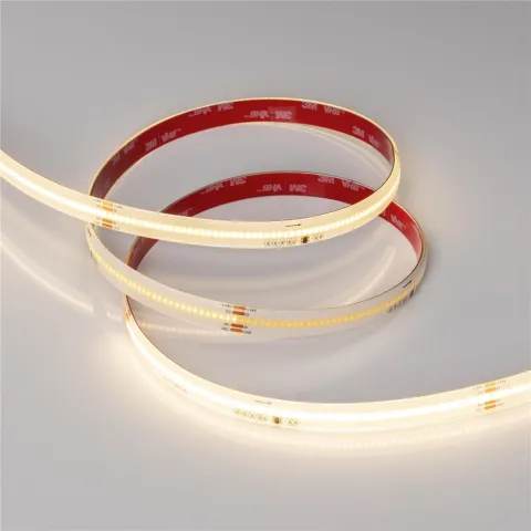 Светодиодная лента герметичная Arlight SPI-COB-SE-X378-12mm 24V Warm3000-PX63-BPT (7 W/m, IP65, 5m)