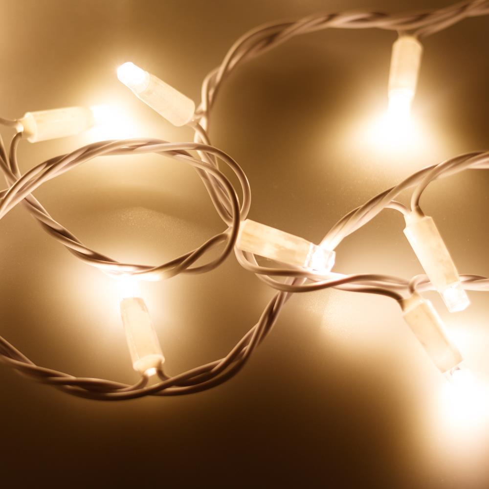 Светодиодная гирлянда Ardecoled ARD-STRING-PRO-10000-WHITE-100LED-FLASH WARM (230V, 7W)