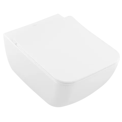 Унитаз подвесной с сиденьем Villeroy & Boch Venticello, с DirectFlush, альпийский белый