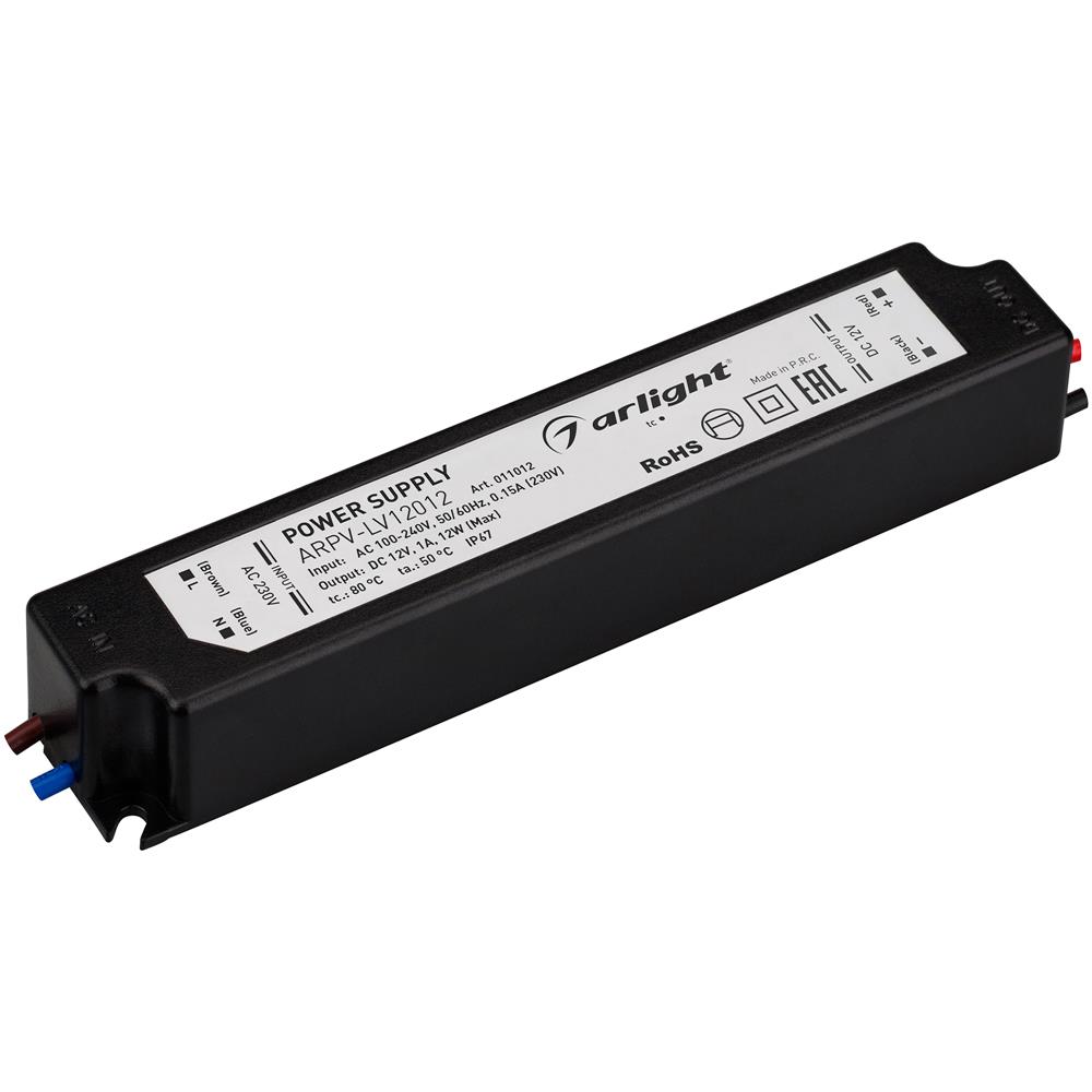 Блок питания Arlight ARPV-LV12012 (12V, 1.0A, 12W)