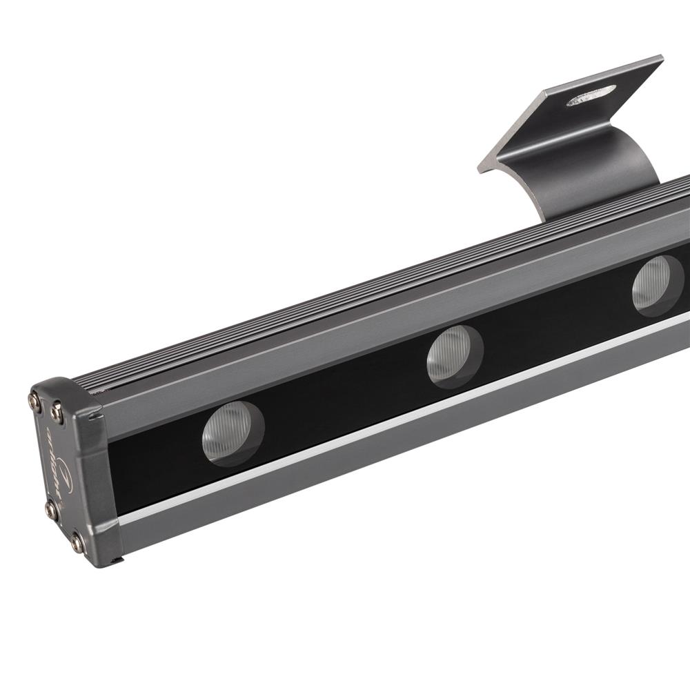 Светодиодный прожектор Arlight AR-LINE-1000L-48W-24V RGB-Day4000 (Grey, 15x45 deg, DMX512)
