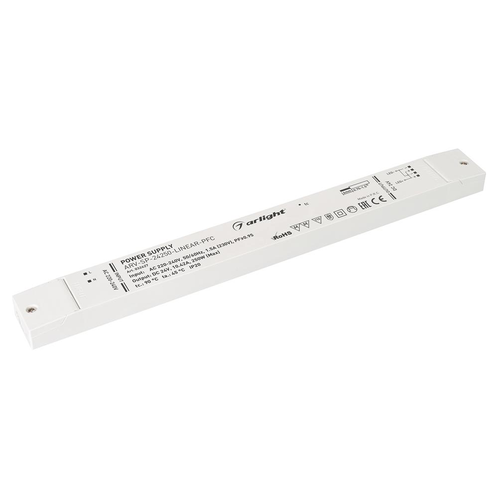 Блок питания Arlight ARV-SP-24250-LINEAR-PFC (24V, 10.42A, 250W)