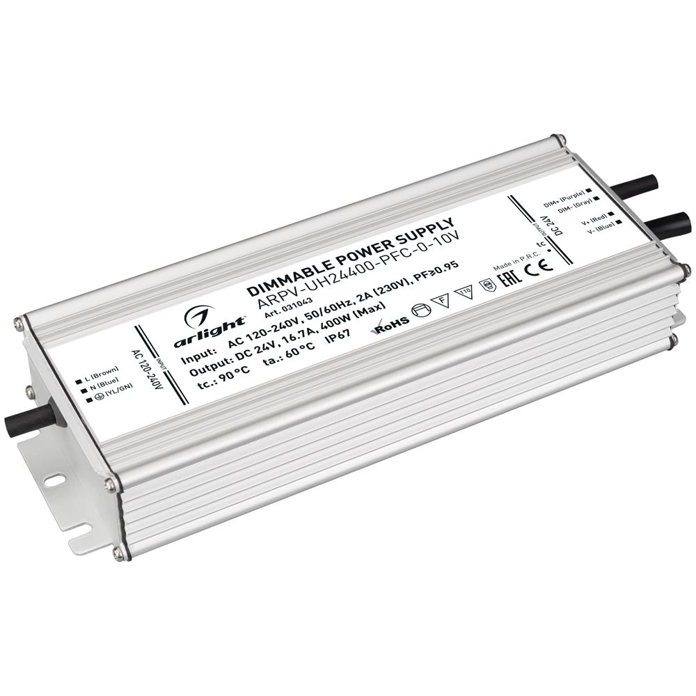 Блок питания Arlight ARPV-UH24400-PFC-0-10V (24V, 16.7A, 400W)