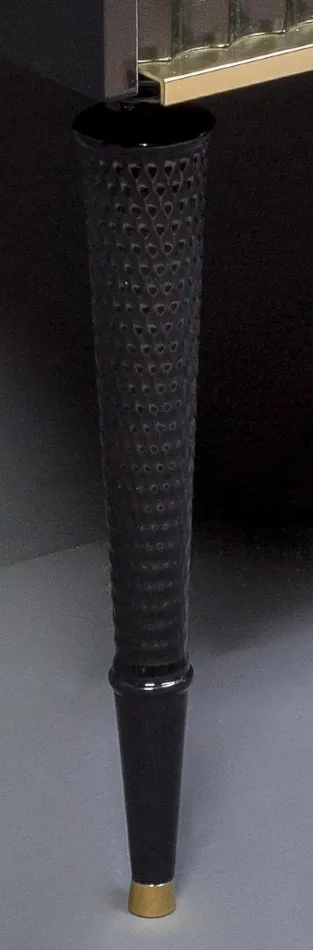 Ножки низкие ArmadiArt Vallessi Avantgarde Denti, 1 пара, чёрный матовый