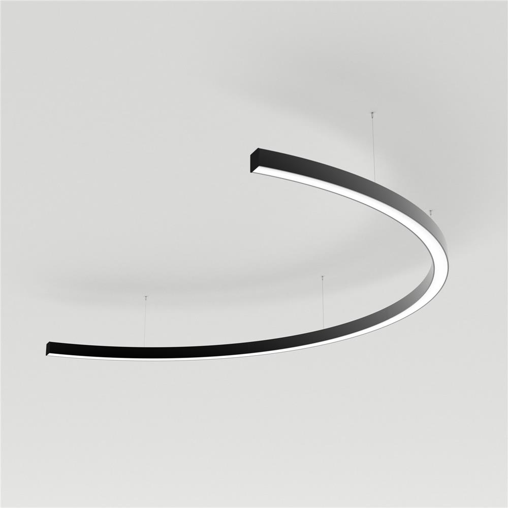 Светильник Arlight SP-LINE-HANG-ARC-C3535-D1500-61W Warm3000 (BLACK, 230V)