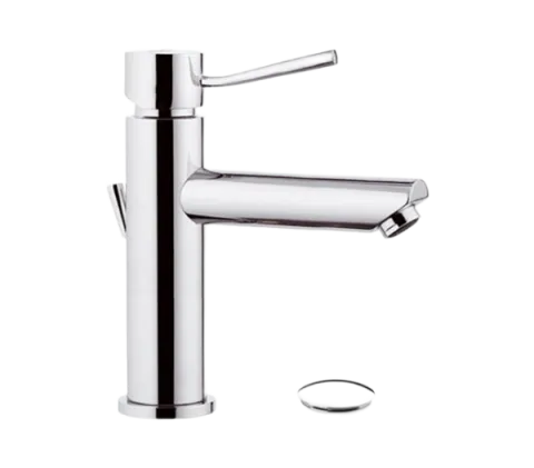 Смеситель для раковины с донным клапаном Remer N10A, хром