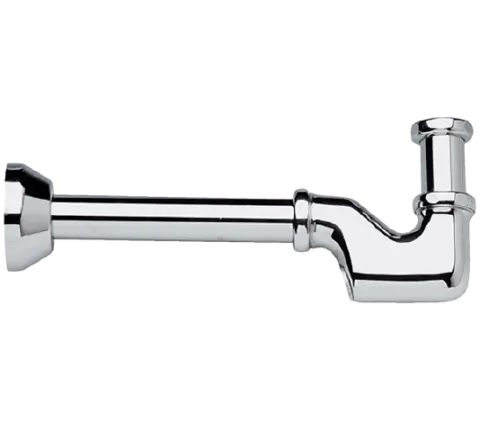 Сифон для биде и раковины латунный 1 1/4" Remer 956114, хром