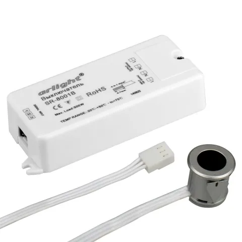 ИК-датчик Arlight SR-8001B Silver (220V, 500W, IR-Sensor)