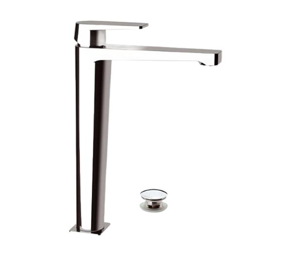 Смеситель для раковины высокий с донным клапаном Remer D10L, хром