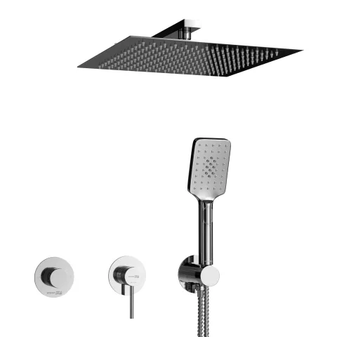 Встраиваемый комплект для душа с верхней насадкой и л WasserKRAFT Muritz 9851.98DVR2.090.118.444.010.126