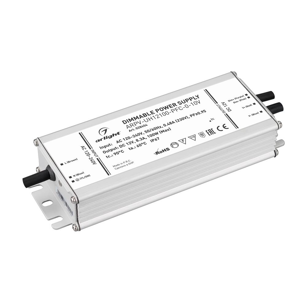 Блок питания Arlight ARPV-UH12100-PFC-0-10V (12V, 8.3A, 100W)