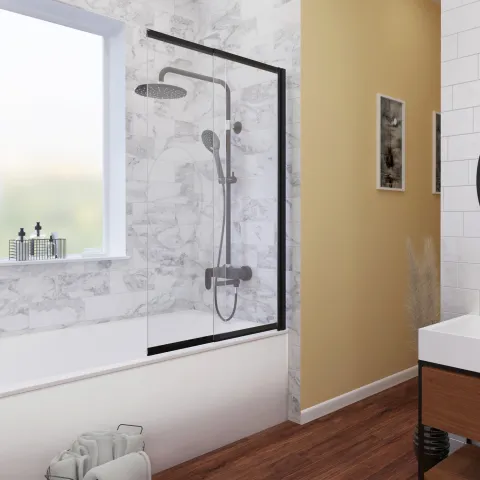 Стеклянная шторка WasserKRAFT Dill 61S02-80WS