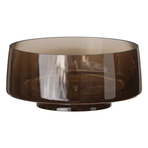 Раковина круглая Boheme, полиэфирная GLOW цвет COFFEE, золото