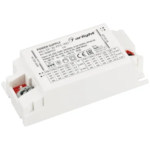 Блок питания Arlight ARJ-SP-30-PFC-INS (30W, 25-42V, 0.35-0.7A)