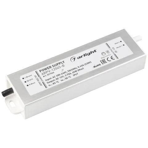 Блок питания Arlight ARPV-12045-B (12V, 3.8A, 45W)