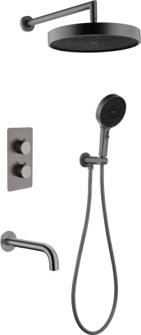 Комплект для душа Boheme Cell, графит