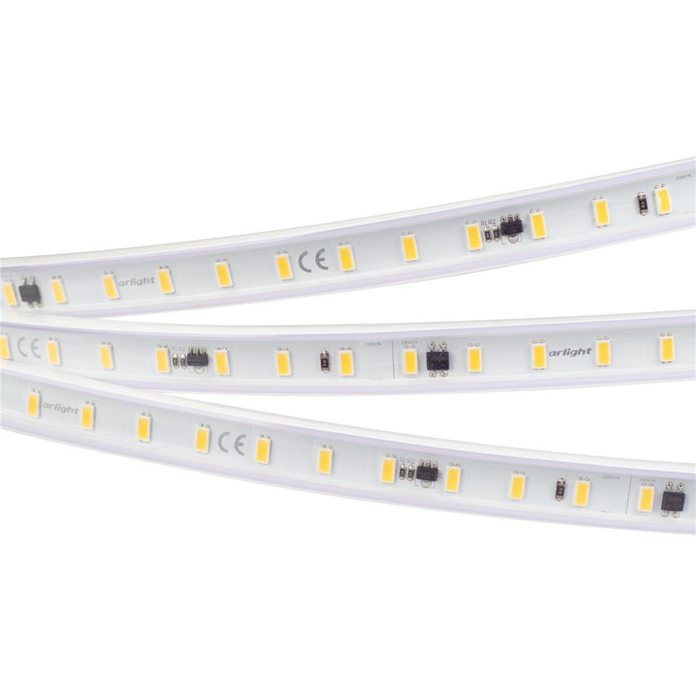 Светодиодная лента герметичная Arlight ARL-PV-C72-15.5mm 230V Warm3000 (14 W/m, IP65, 5630, 50m)