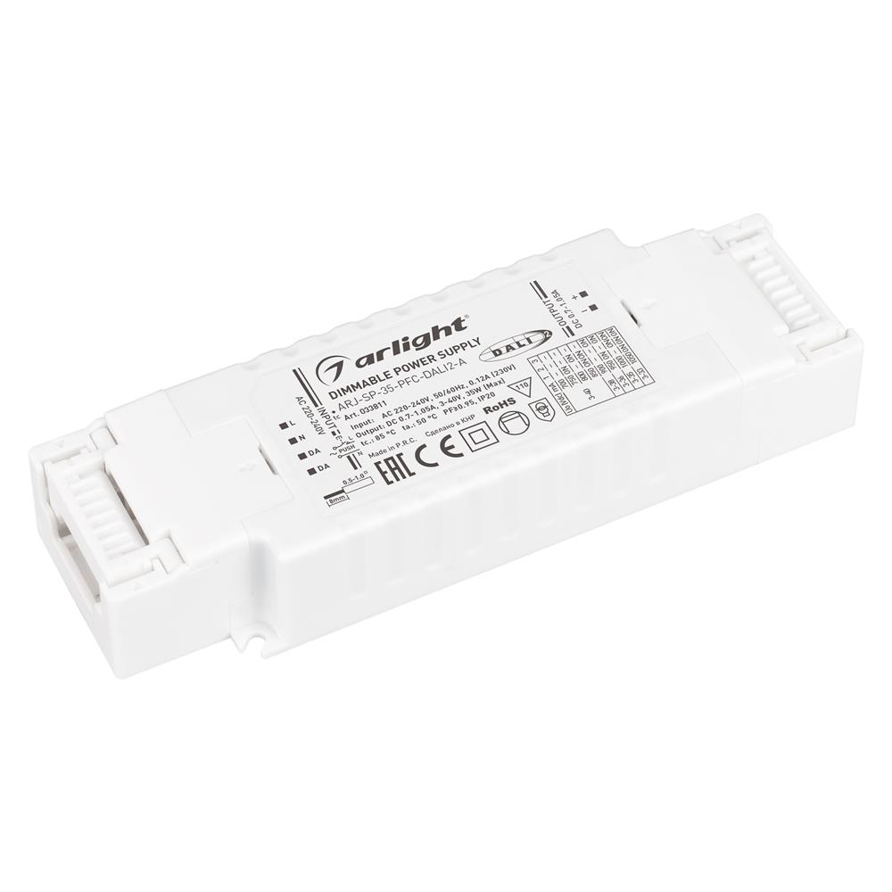 Блок питания Arlight ARJ-SP-35-PFC-DALI2-A (35W, 3-40V, 0.7-1.05 A)