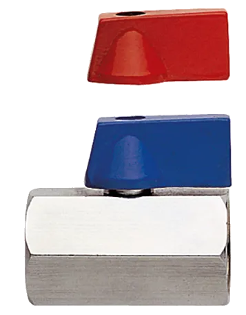 Кран шаровый mini внутр/внутр 1/2" Remer 372FF12RB, хром