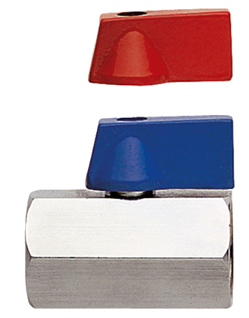 Кран шаровый mini внутр/внутр 1/2" Remer 372FF12RB, хром