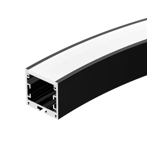 Профиль Arlight SL-ARC-3535-D800-A45 BLACK (320мм, дуга 1 из 8)