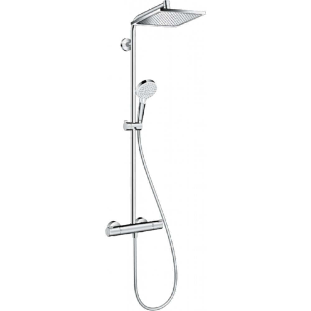 Душевая система Hansgrohe Crometta Е 240 1jet Showerpipe с термостатом, хром