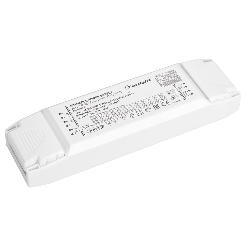 Блок питания Arlight ARJ-SP-40-PFC-1-10V-DALI2-PD (40W, 700-1200mA)