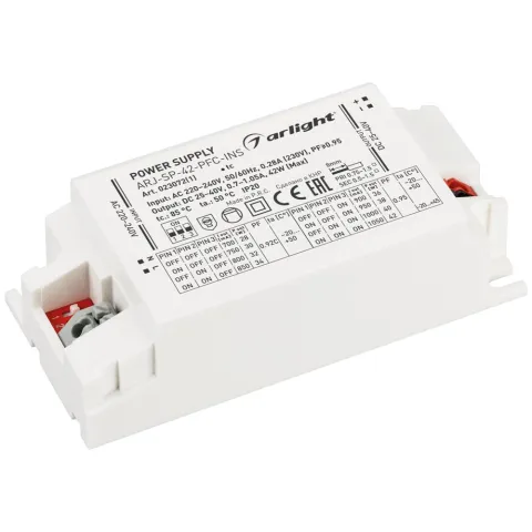 Блок питания Arlight ARJ-SP-42-PFC-INS (42W, 25-40V, 0.7-1.05A)