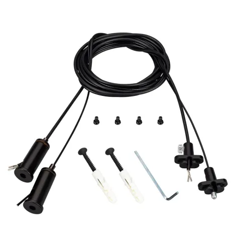 Подвес токопроводящий Arlight ARL-2x2m Set BLACK (Pad 15x2mm, 2x20AWG)