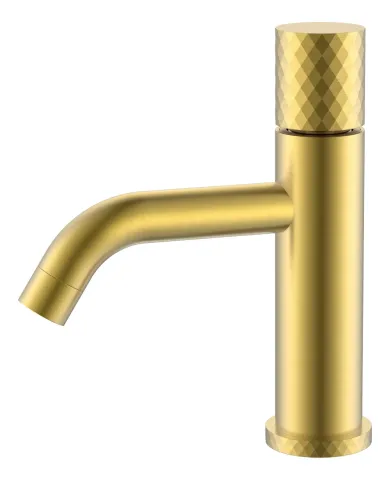 Смеситель для раковины Boheme Stick, золото матовое