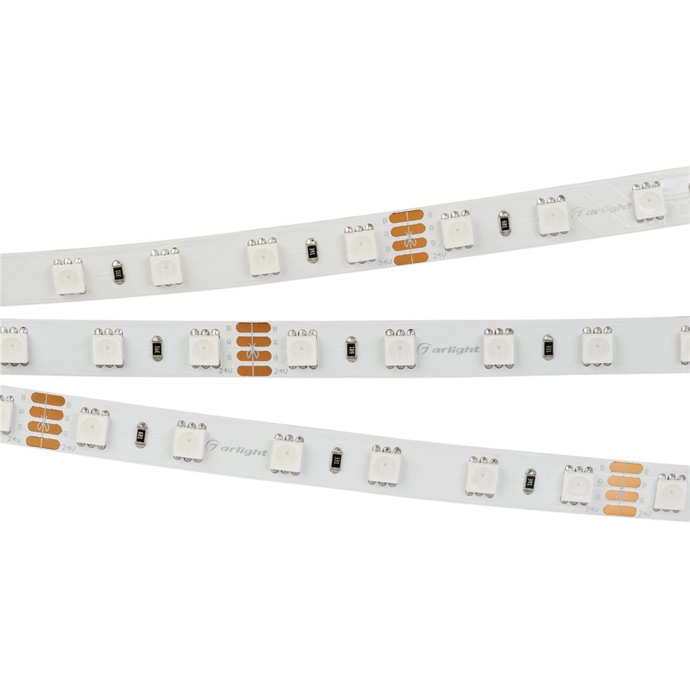 Светодиодная лента Arlight RT-B60-10mm 24V RGB (14.4 W/m, IP20, 5060, 5m)